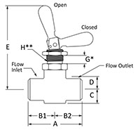 200 Toggle Valve Female NPT Line