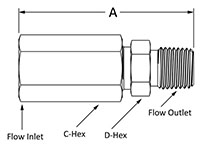 4000 Check Valve Female to Male NPT