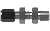 SAE flareless bulkhead connector