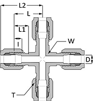 SAE Flareless Cross