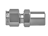 Tube fitting straight thread weld connector