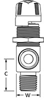 Ball valves- EB Series Series Angle Male NPT LINE SIDE