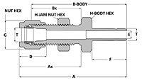 Tube fitting bulk reducer