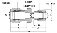 Tube fitting reducing union