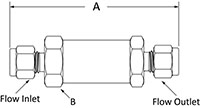 Inline Filter  3100 Series  Fractional Tube Fitting Line