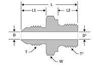 JIC BSPP male connector