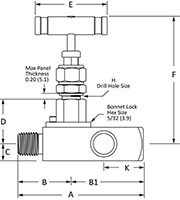 LPG Male to Female NPT LINE