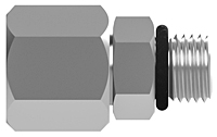 Pipe swivel SAE male connector