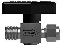 Plug Valve Male to Fractional Tube Fitting