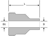 ORFS male pipe weld threaded piece - HP