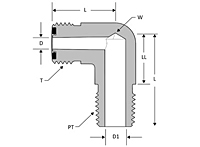 O-ring Face Seal Male Elbow