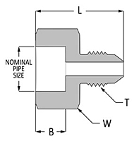 JIC Tube socket weld adapter