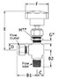 100 Needle Valve Angle Fractional Tube Fitting to Male NPT Line