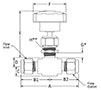 100 Needle Valve Fractional Tube Fitting Line