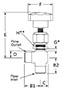 400 Lower Packing Valve Angle Female NPT Line