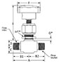 400 Lower Packing Valve Male NPT Line