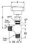 500 Metering Valve Angle Male NPT