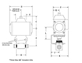 Actuated Ball Valve EB TB Line Drawing