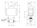 Actuated Ball Valve FB Line Drawing