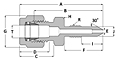 Calibration Union - Duolk Tube Fitting