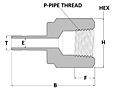 Tube fitting female adapter