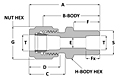 Tube fitting tube socket weld union