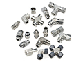 Tube Fitting Family, Doulok two-ferrule tube fittings, Unilok single ferrule tube fittings, and Griplok dual ferrule tube fittings.