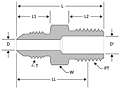 JIC Bulkhead Connector