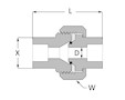 Koncentric pipe socket weld union