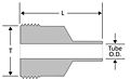 ORFS male stand pipe threaded piece - HP