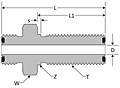 O-ring Face Seal Bulkhead Union