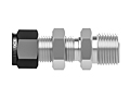 Tube fitting to bulhead male connector