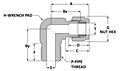 Tube fitting male elbow